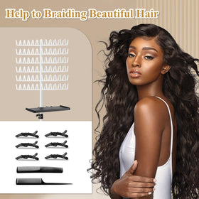 OLMRJKD double-sided stand offers stable support during braiding sessions.