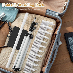 OLMRJKD includes two combs and six clips to support braiding routines.