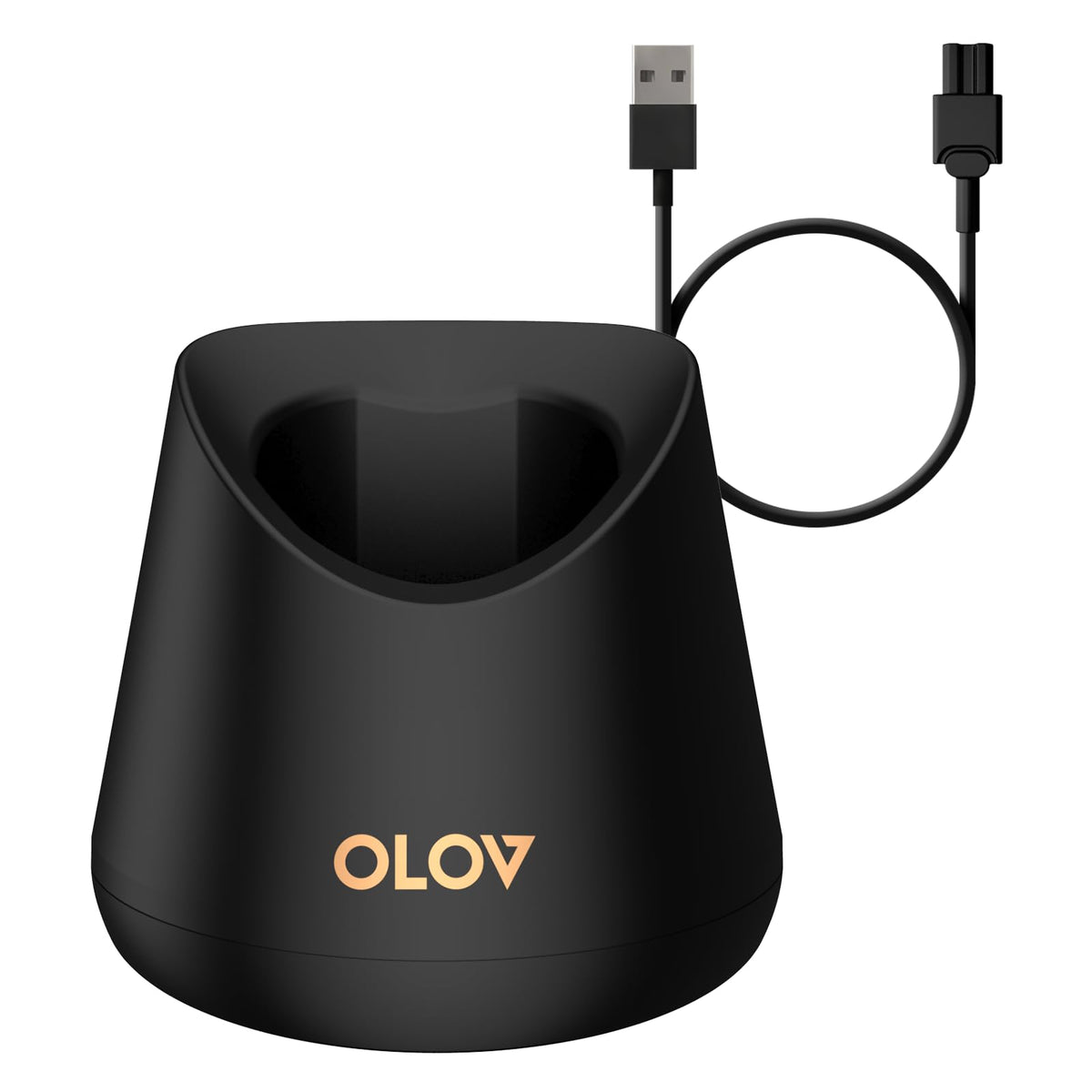 OLOV replacement charging base for groin trimmer ensures fast, stable charging.