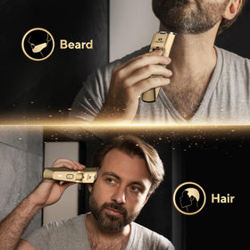 OLOV X long-lasting battery provides up to 60 minutes of cordless grooming.