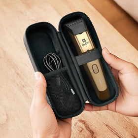 OLOV X gold finish adds premium look to grooming routine.