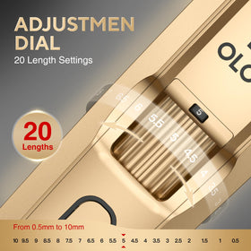 OLOV X stainless steel blades deliver smooth cuts with less tug.