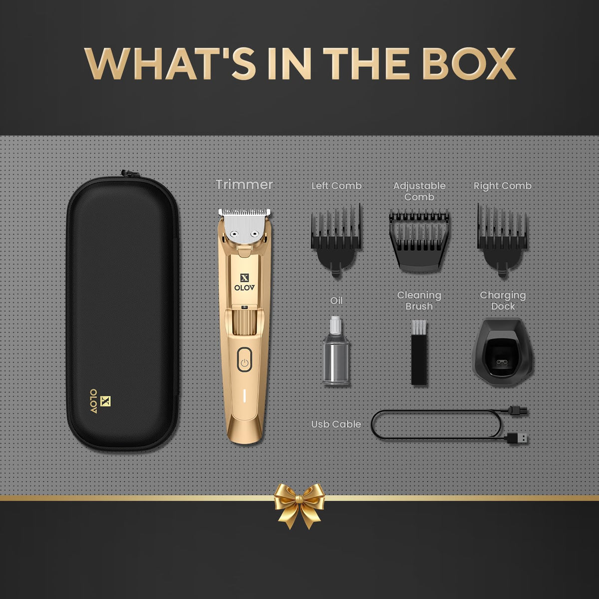 OLOV X wet/dry clippers handle showers and easy cleaning.