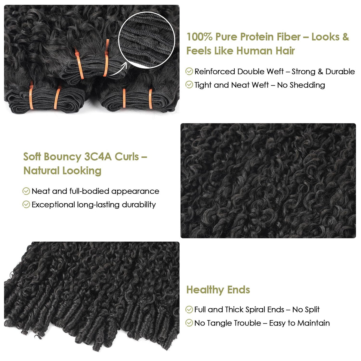 OLQZJZJ Burmese Curly Bundles natural-black-1b closeup underscores authentic color and blend potential.
