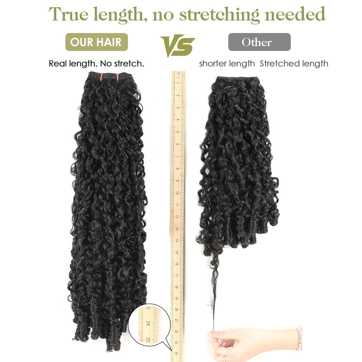OLQZJZJ Burmese Curly Bundles protein-fiber shine capture soft glow with everyday wear.