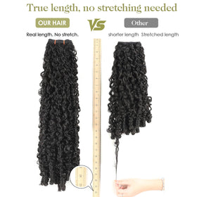 OLQZJZJ Burmese Curly Bundles protein-fiber shine capture soft glow with everyday wear.