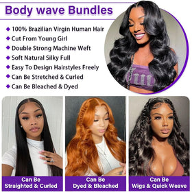 Olsmkis Brazilian hair in a chic style shows natural shine and movement.