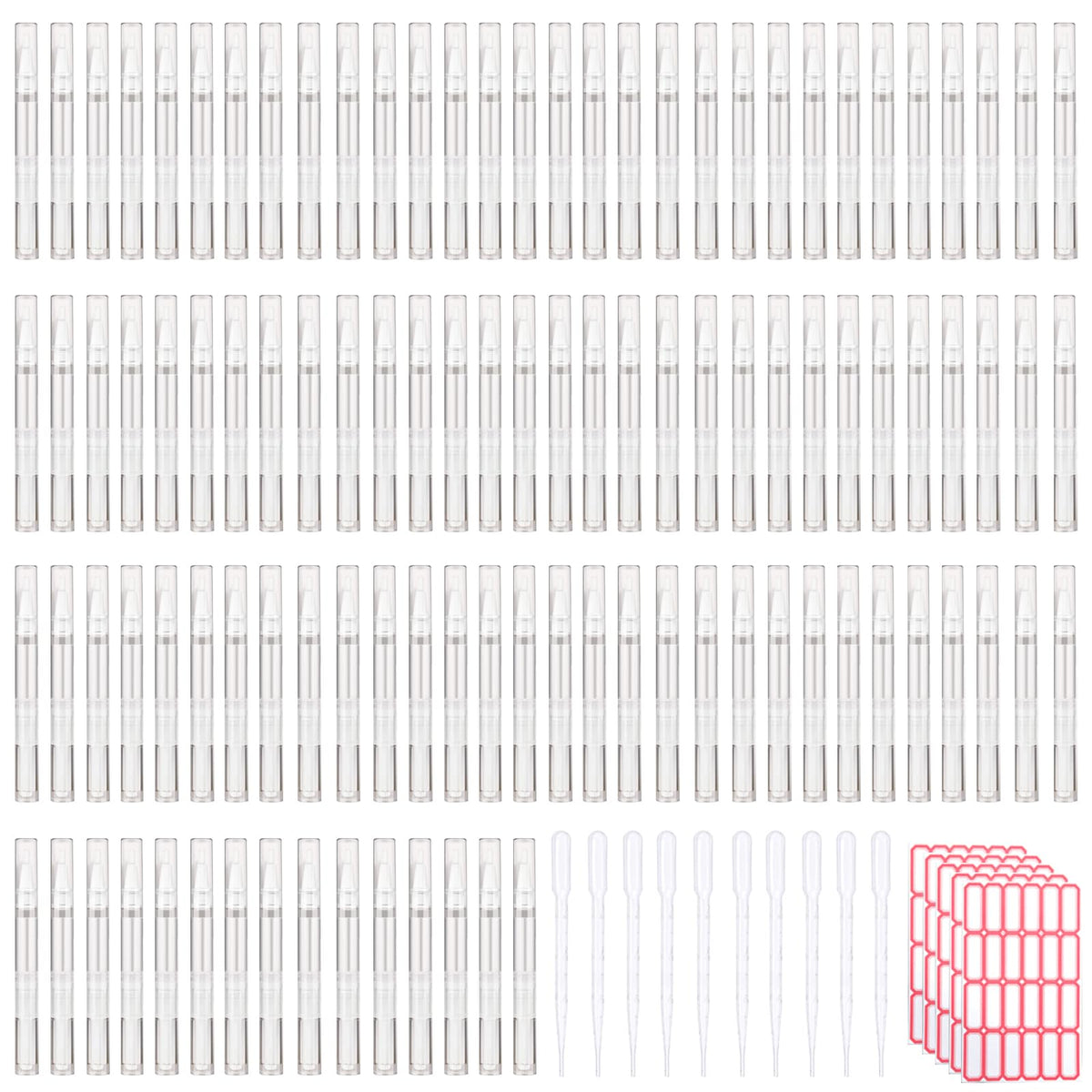 Olutacot 110pcs empty cuticle oil pens for DIY beauty on the go.
