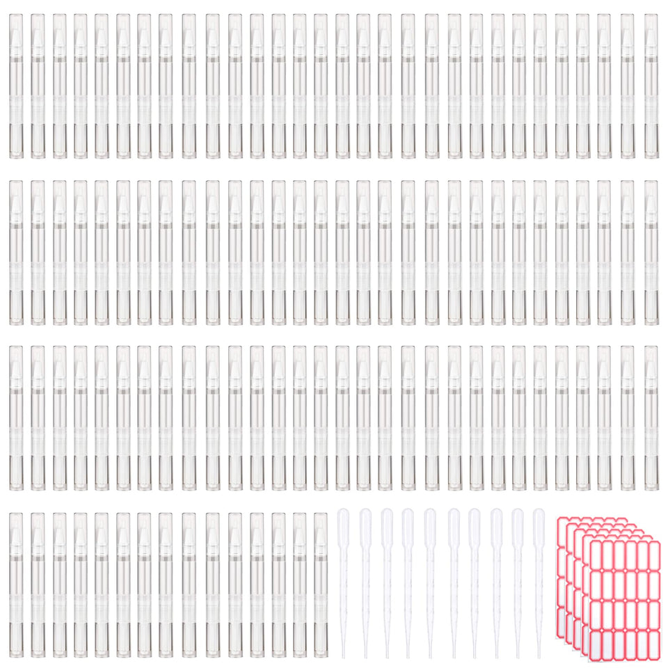 Olutacot 110pcs empty cuticle oil pens for DIY beauty on the go.
