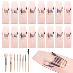 Olutacot 16-set travel makeup brushes with ivory beige bag for organized on-the-go beauty