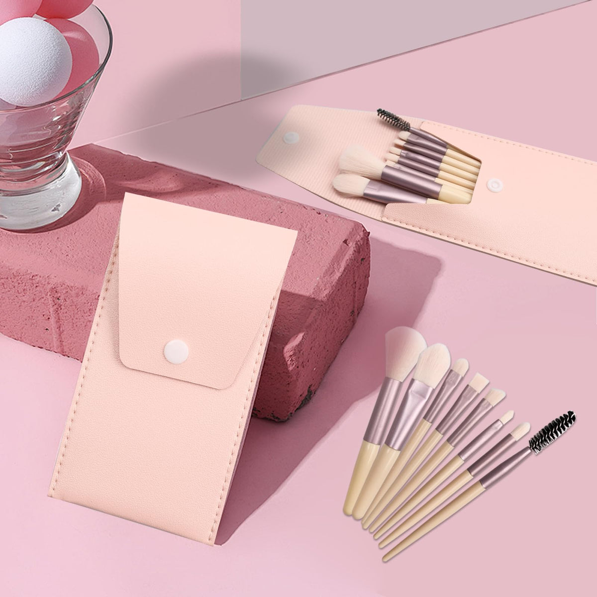 Olutacot mini travel brush set ideal for weddings and daily carry
