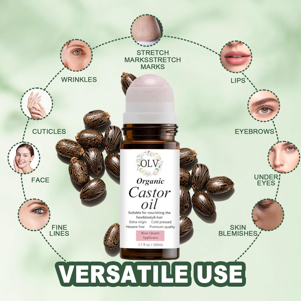 OLV deeply hydrates skin for a soft, radiant look.