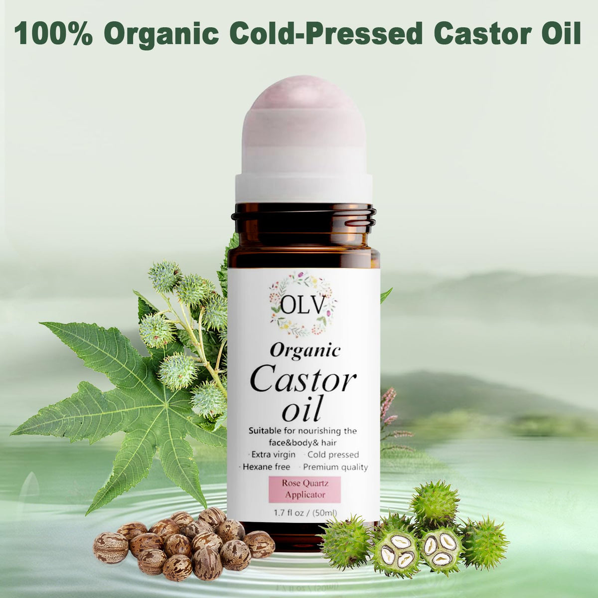OLV roll-on application demonstrates easy targeted skin and lash care.