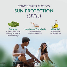 OM Botanical non-nano zinc oxide protection visual suggests broad-spectrum support