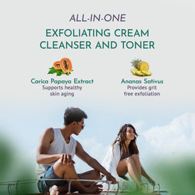 OM Botanical One Step Cleanser aloe barrier delivers soothing hydration during cleansing.