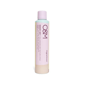 O\u0026M Desert Dry bottle for instant lift and soft texture.