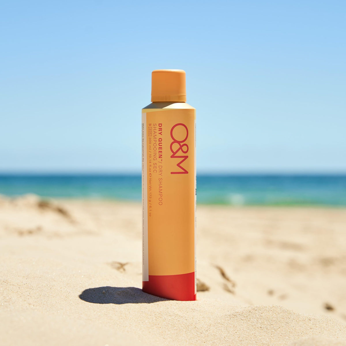 O&amp;M Dry Queen after-use hair looks clean, airy and volumized