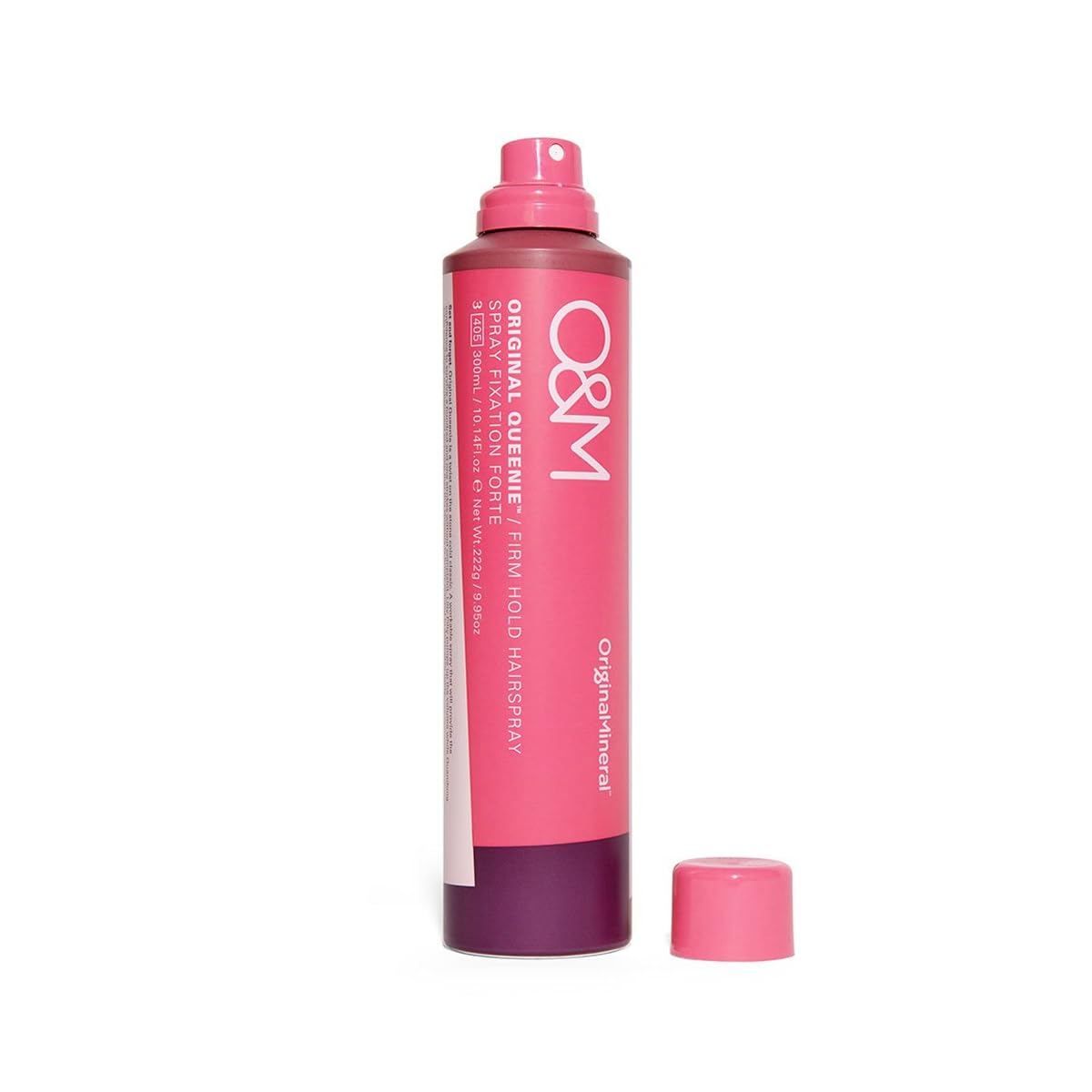 O M Original Queenie Firm Hold mist disperses evenly for brushable control.