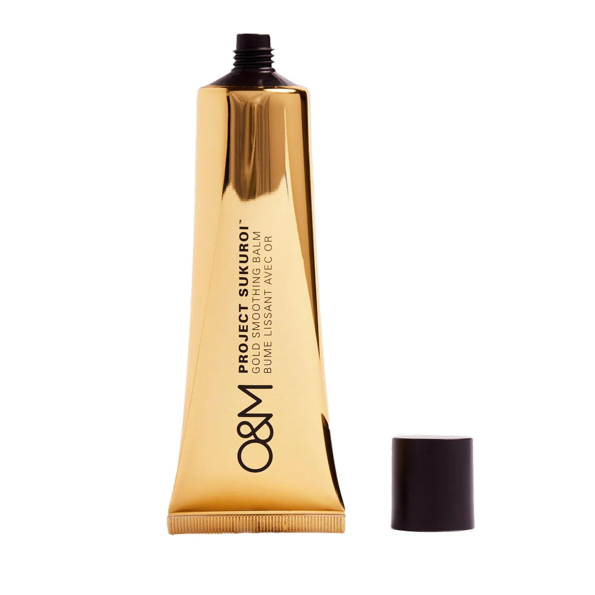 O&M Project Sukuroi Gold Smoothing Balm for glossy, frizz-free hair with keratin