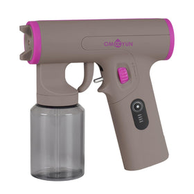 OMCCYUN portable cordless spray tan gun enables on-the-go tanning anywhere.