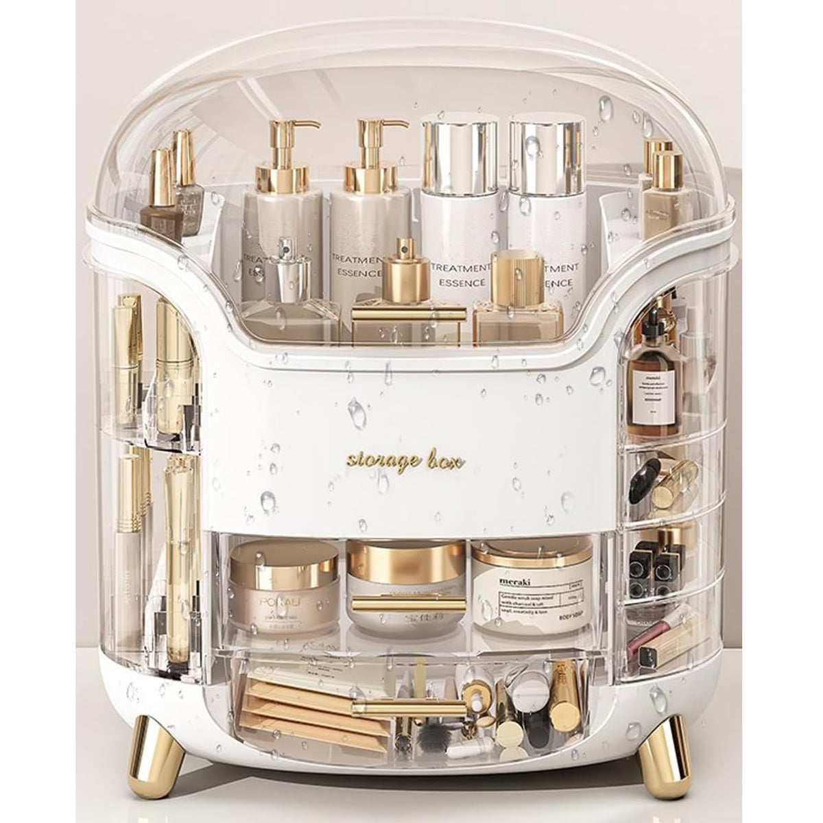 Omeily gift-ready skincare organizer for beauty enthusiasts.