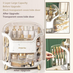 Omeily large capacity organizer saves countertop space and keeps items neat.