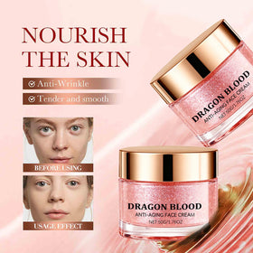 Omexry Dragon Blood Cream texture application demonstrates smooth absorption for daily use.