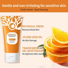 Omexry exfoliating gel on body to remove impurities softly