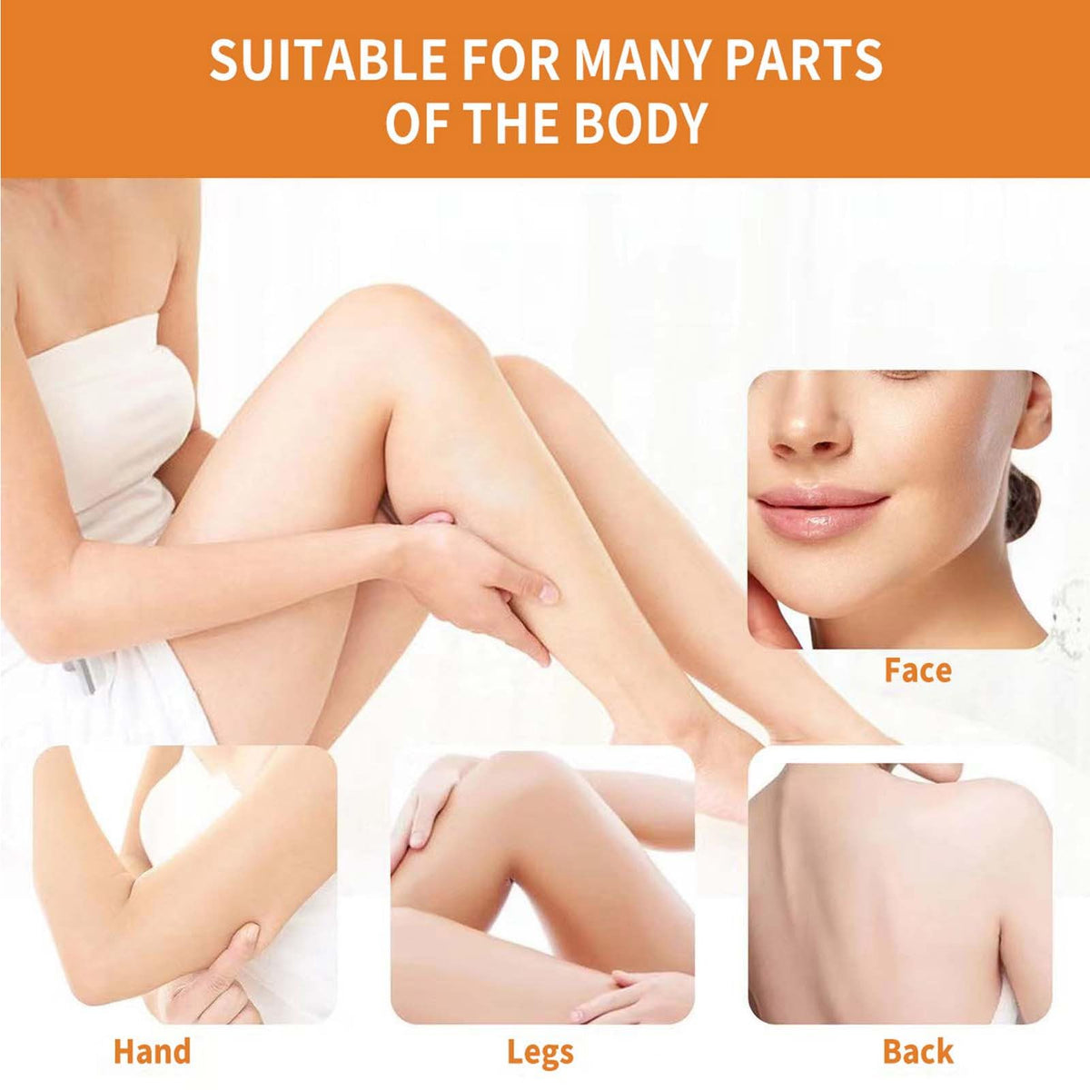 Omexry Orange Exfoliating Gel shown with smooth, hydrated skin