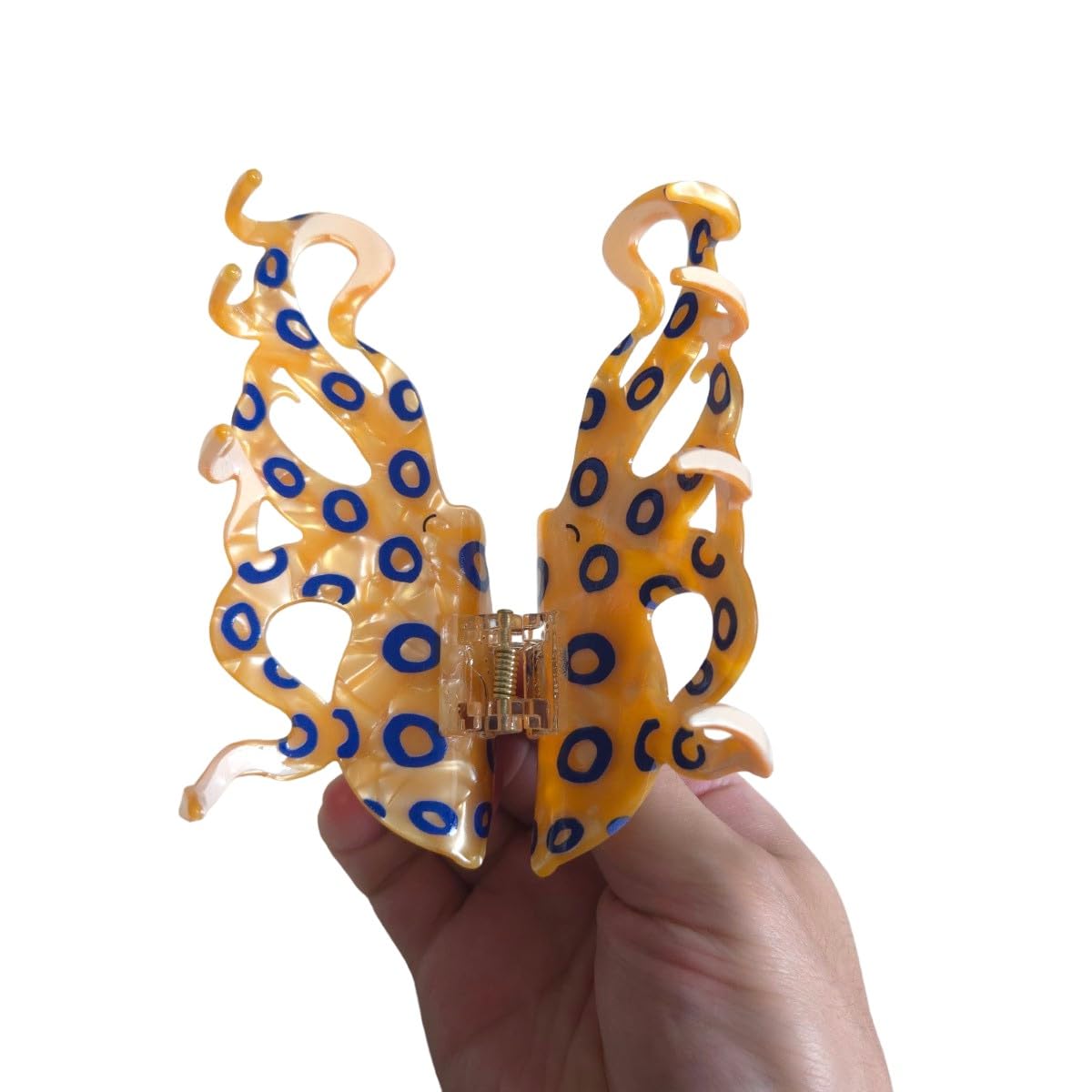 OMG Decor acetate hair clip with glossy finish and durable grip