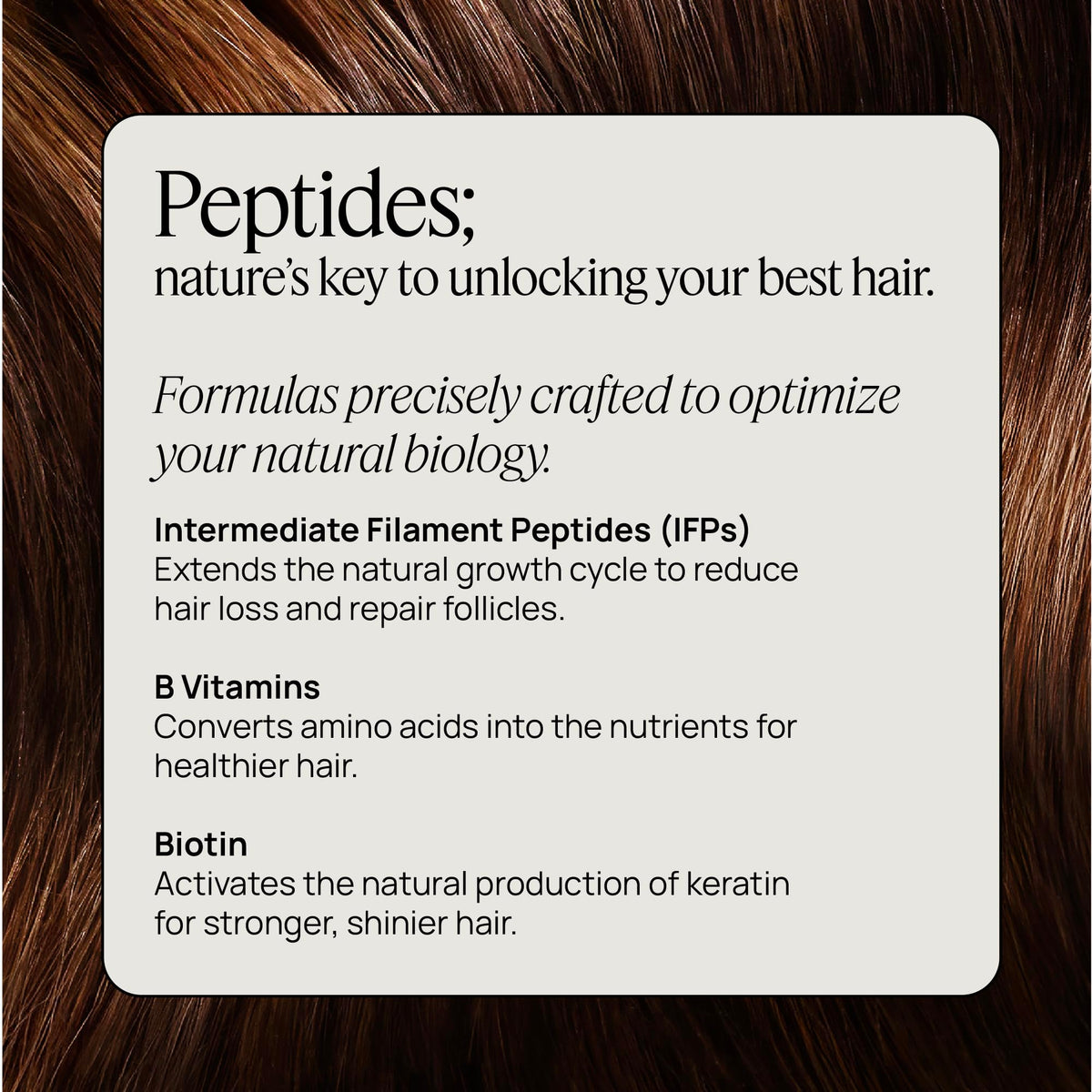 Applying OMI WellBeauty peptides to scalp as part of routine