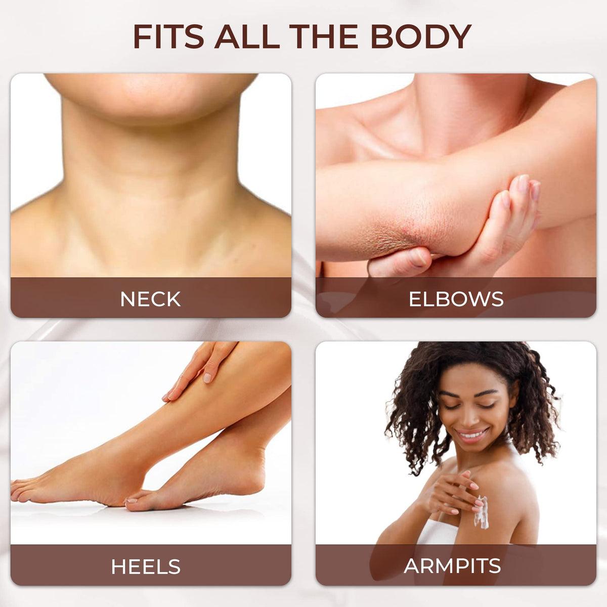 Application on arm with OMIC Lighten-Up for even skin tone during the day