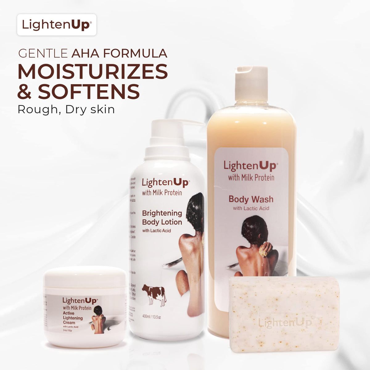 Packaging label of OMIC Lighten-Up Lactic Acid Lotion
