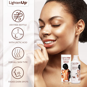 OMIC Lighten-Up lotion highlights shea butter for nourishing moisture