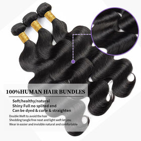 Omiliyah body wave 24-inch bundle with natural shine for versatile looks.