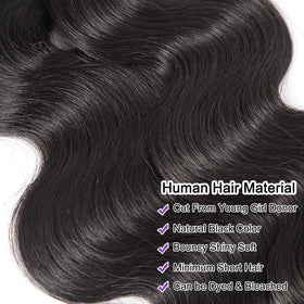 Omiliyah close-up of double-weft bundle showing tight construction for seamless installation.