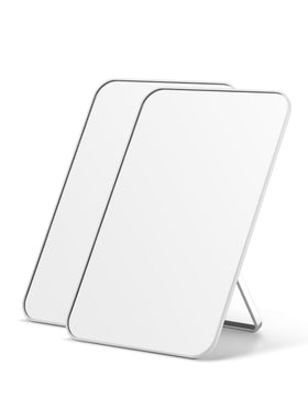 OMIRO desk makeup mirror with foldable stand for portable beauty on the go