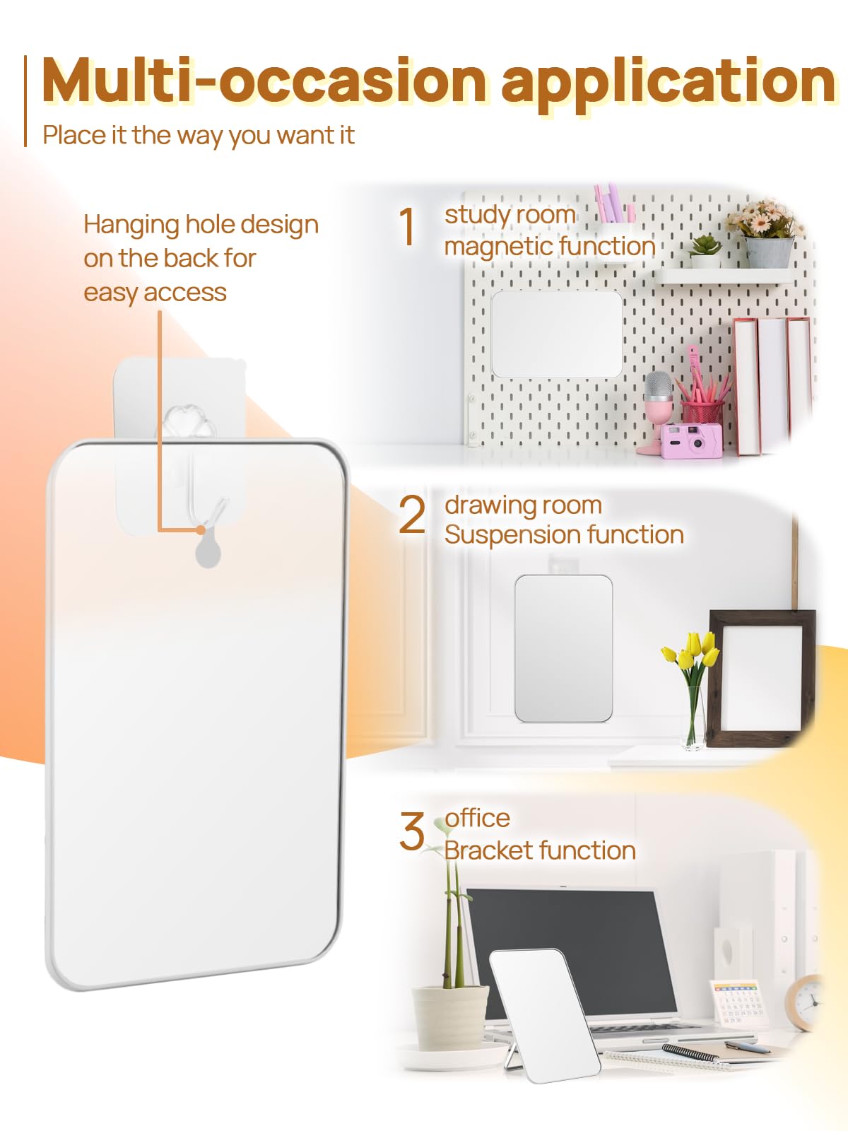 OMIRO desk mirror provides stable angled view for precise application