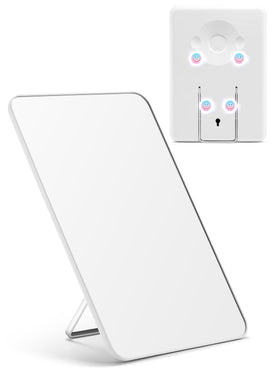 OMIRO magnetic locker mirror with a 10x7 inch desk view for comprehensive grooming.