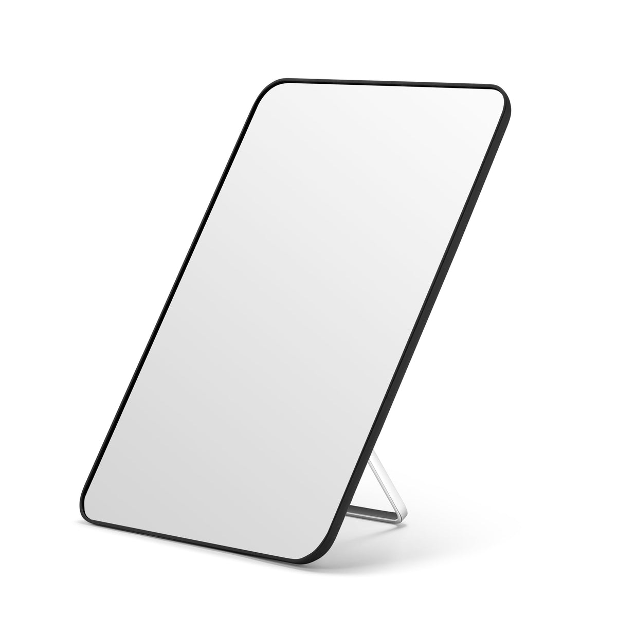 OMIRO makeup mirror with desk stand offers adjustable angles for comfortable grooming