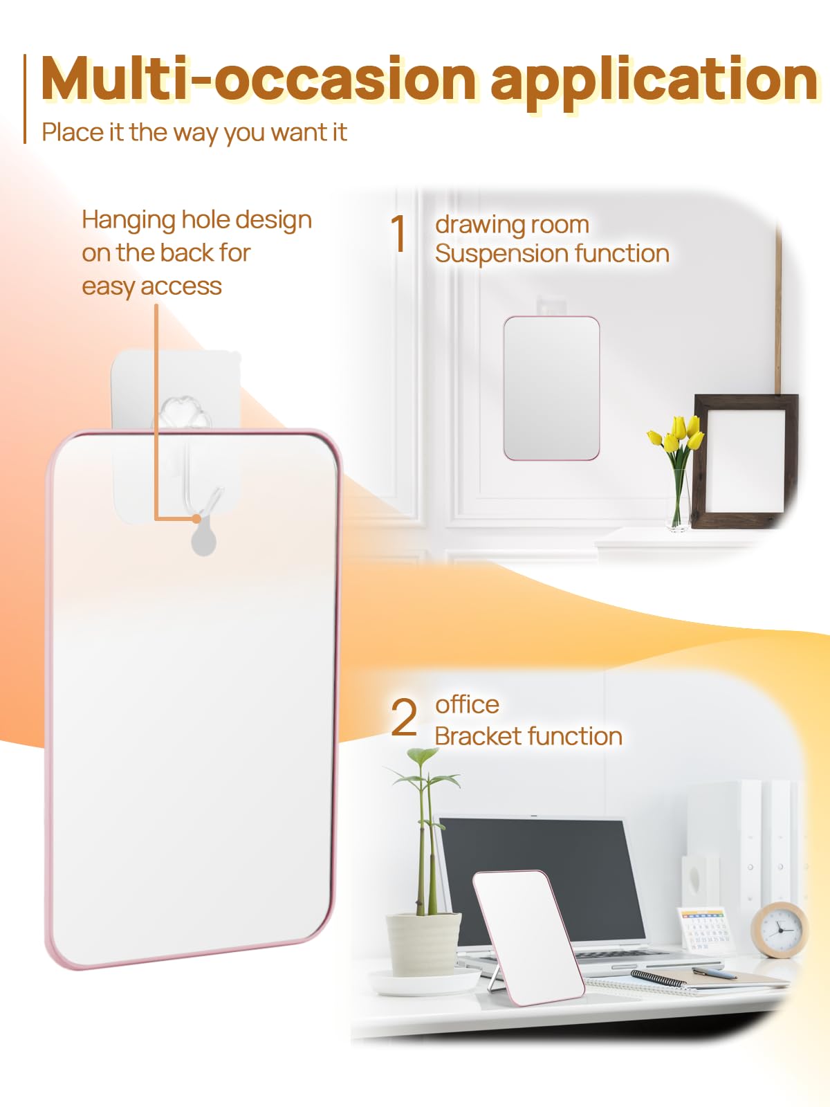 OMIRO mirror features magnetic points for customizable vanity setup at your space