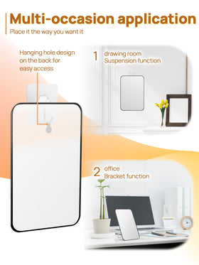 OMIRO mirror features magnetic points for customizable vanity accessories