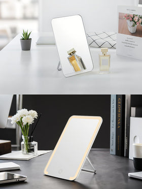 OMIRO white two-pack mirrors offer versatile grooming options