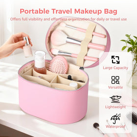 OMISTAR bag top-lid elastic straps secure brushes for tidy access