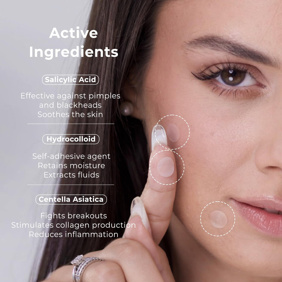 OMMA patch discreet under makeup for daytime use