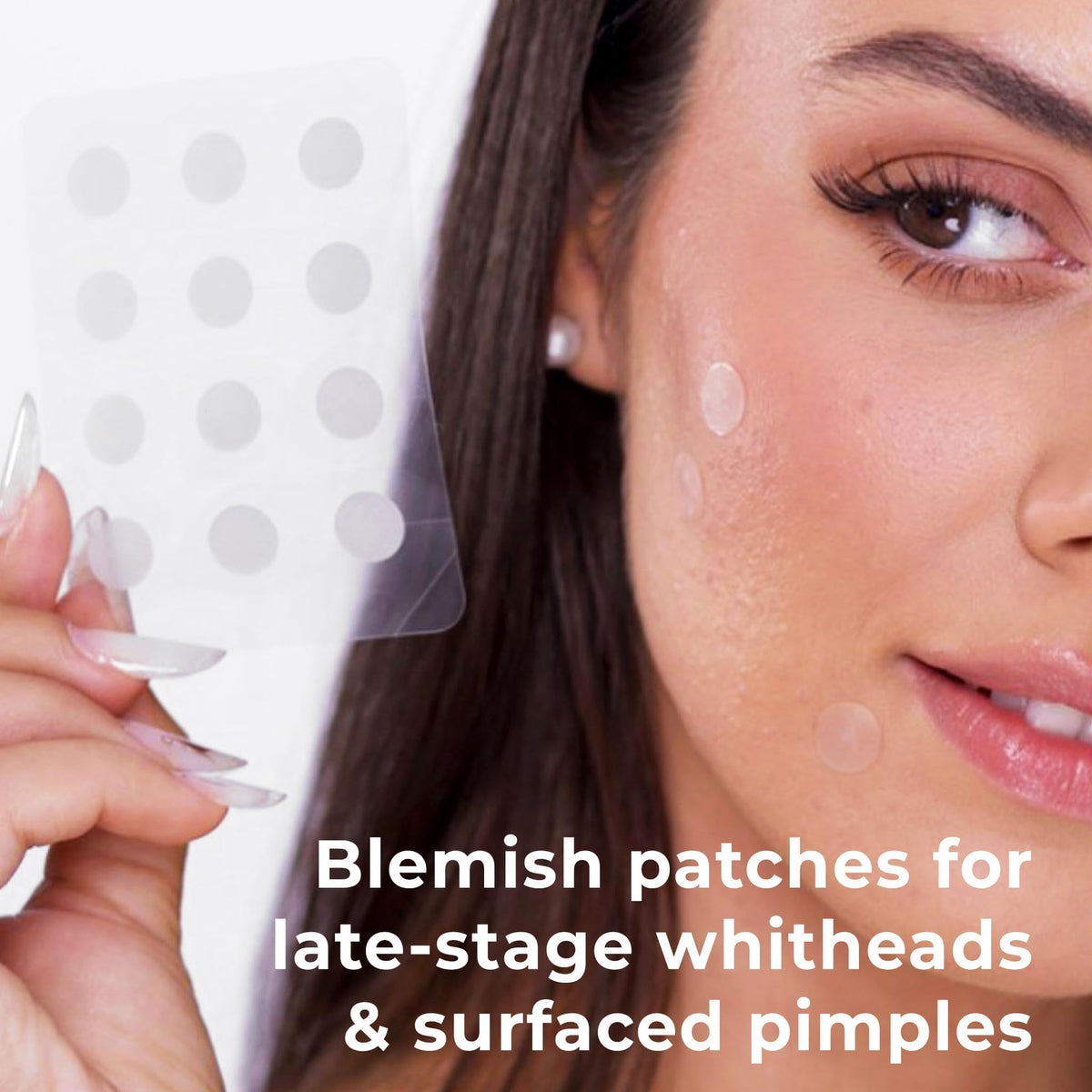 OMMA hydrocolloid patch on skin demonstrates invisible coverage