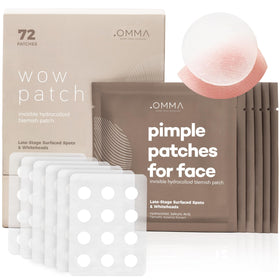 OMMA Korean pimple patches packaging showing discreet, travel-friendly design