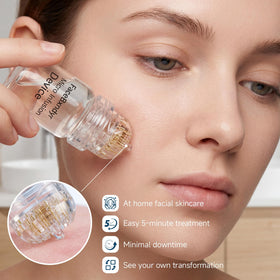 Omnifacile hyaluronic acid serum bottle emphasizes plumpness and radiance