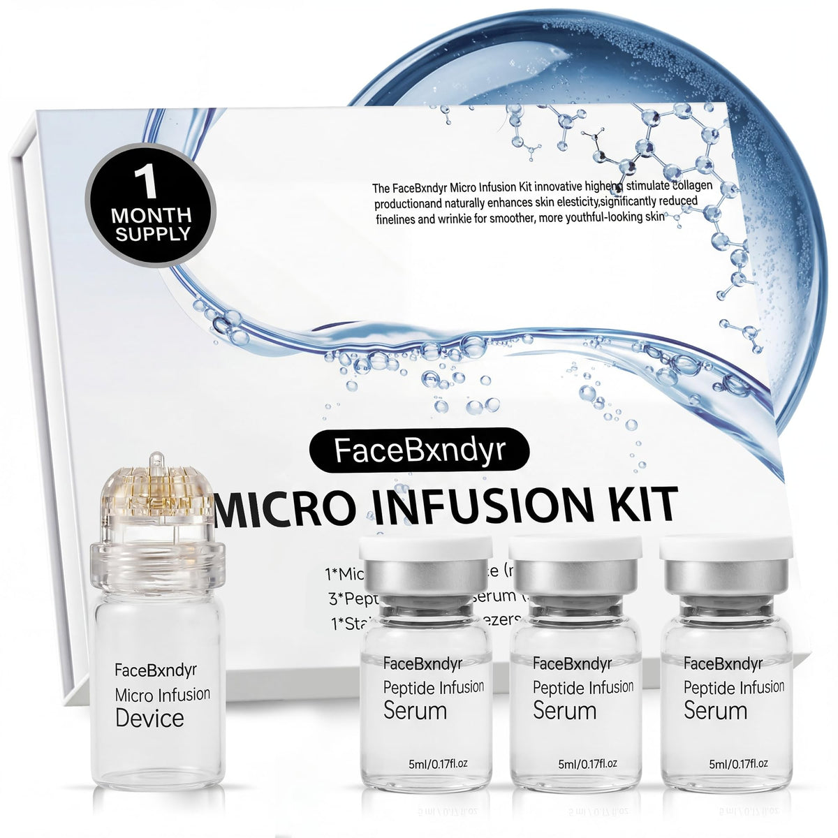 Omnifacile micro infusion stamp close-up for enhanced absorption and smoother skin