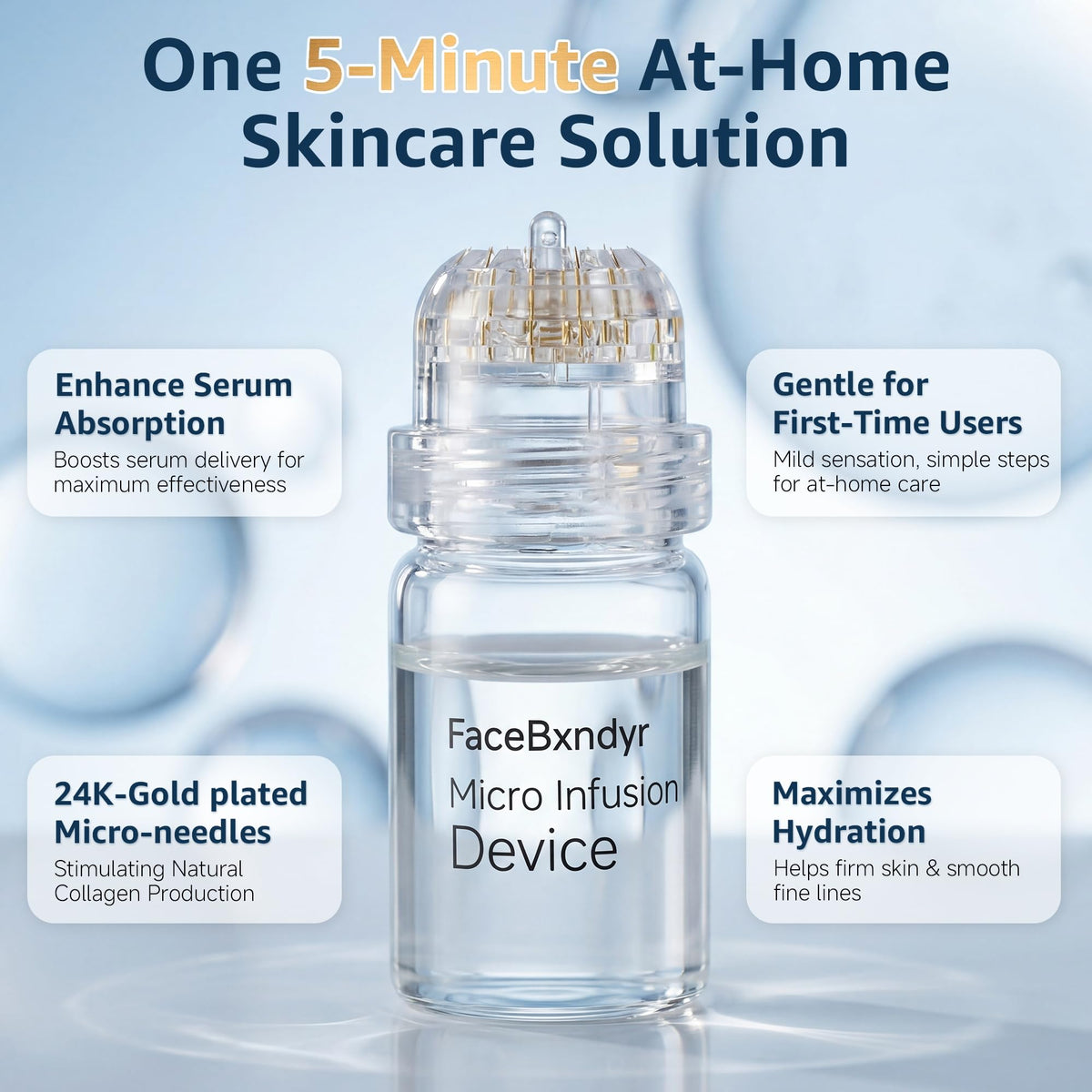 Omnifacile PDRN peptide serum vial highlights deep hydration benefits
